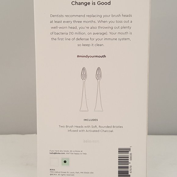 BOKA Electric  Replacement Heads Infused w/ Activated Charcoal 🆕 - Picture 3 of 4